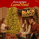 [OFERTA RELÂMPAGO BLACK FRIDAY] LumiNoel™- Árvore de Natal Premium com LEDs Embutidos