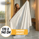 CloudSoft™ – Toalha Premium Algodão Turco | Kit 6 Banhão + 4 Rosto (BRINDE)