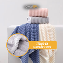 CloudSoft™ – Toalha Premium Algodão Turco | Kit 10 Banho + 10 Rosto (BRINDE)