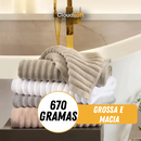 CloudSoft™ – Toalha Premium Algodão Turco | Kit 10 Banho + 10 Rosto (BRINDE)